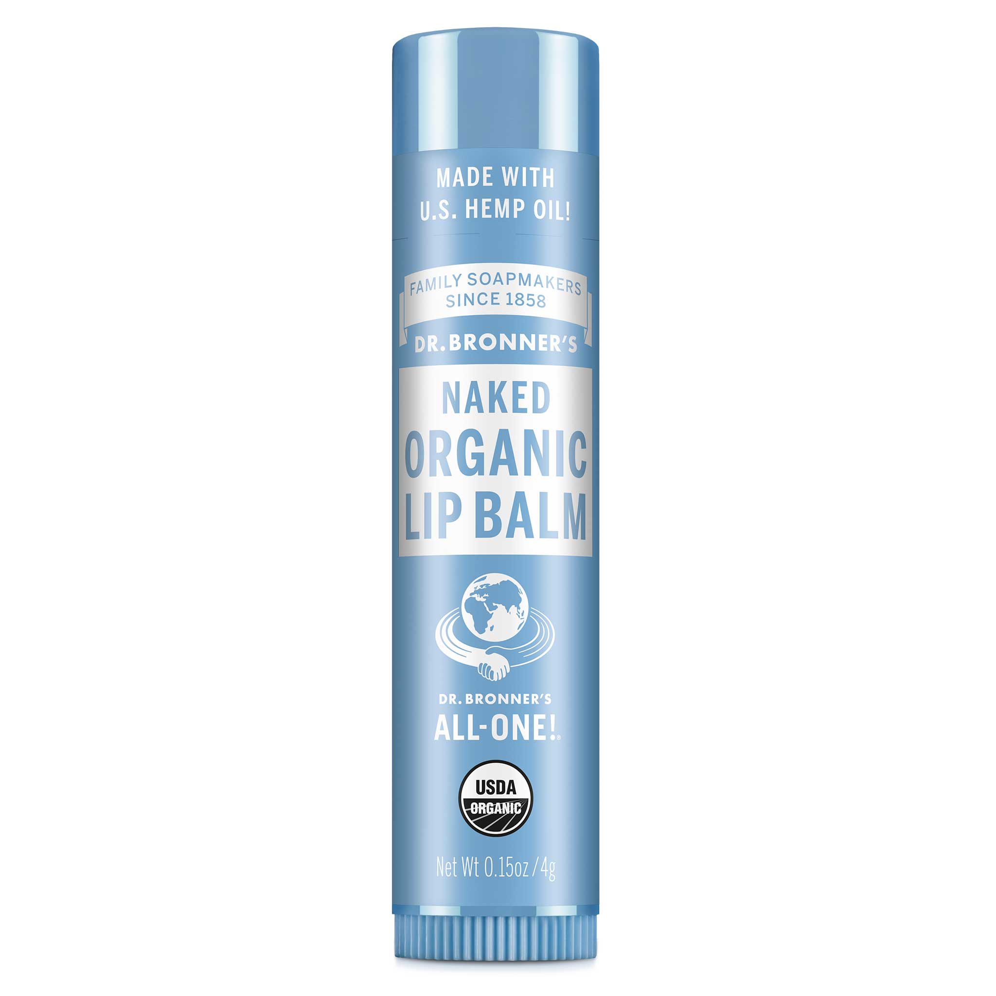 ORGANIC LIP BALM Naked Unscented [.15 oz]