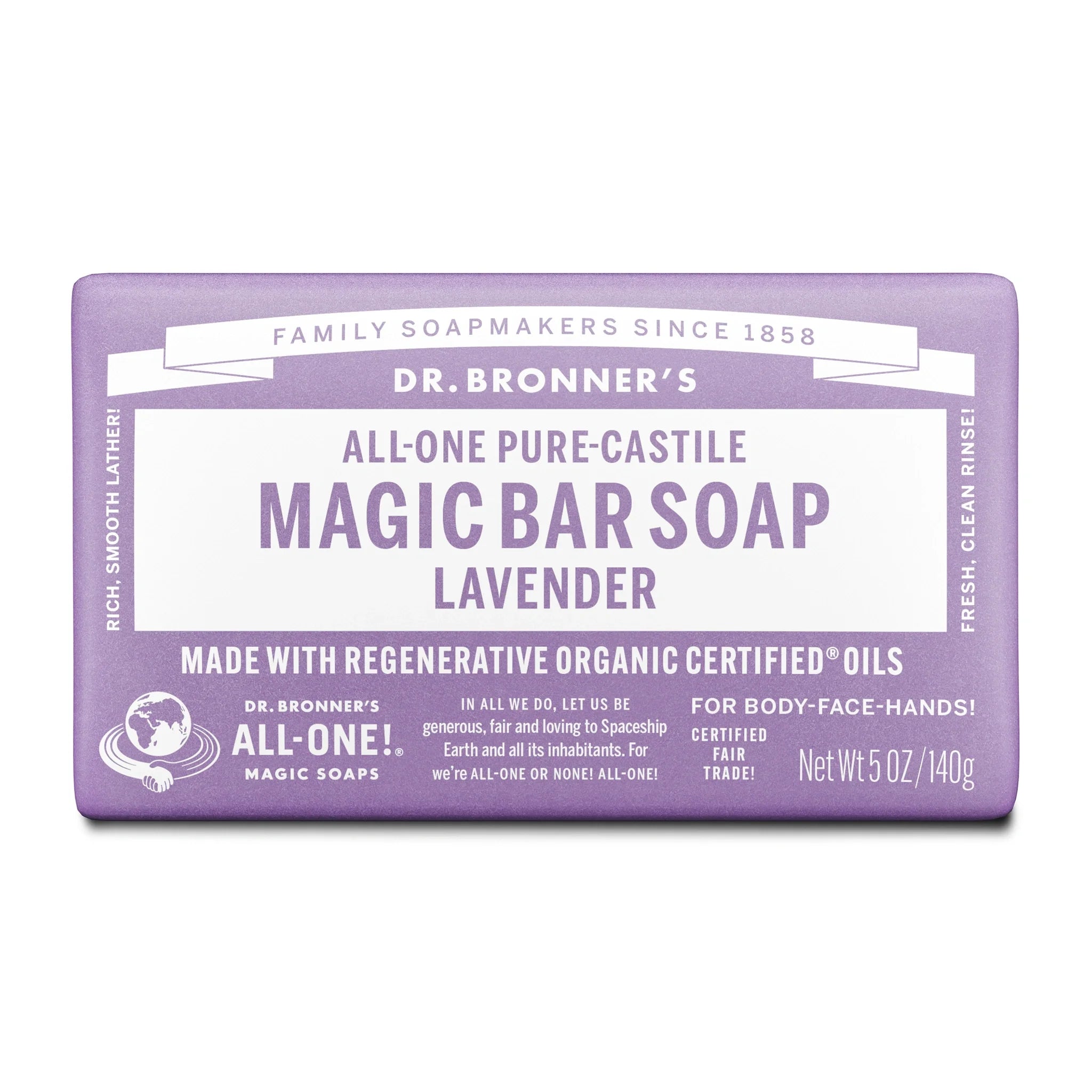 PURE-CASTILE BAR SOAP Lavender [5 oz]