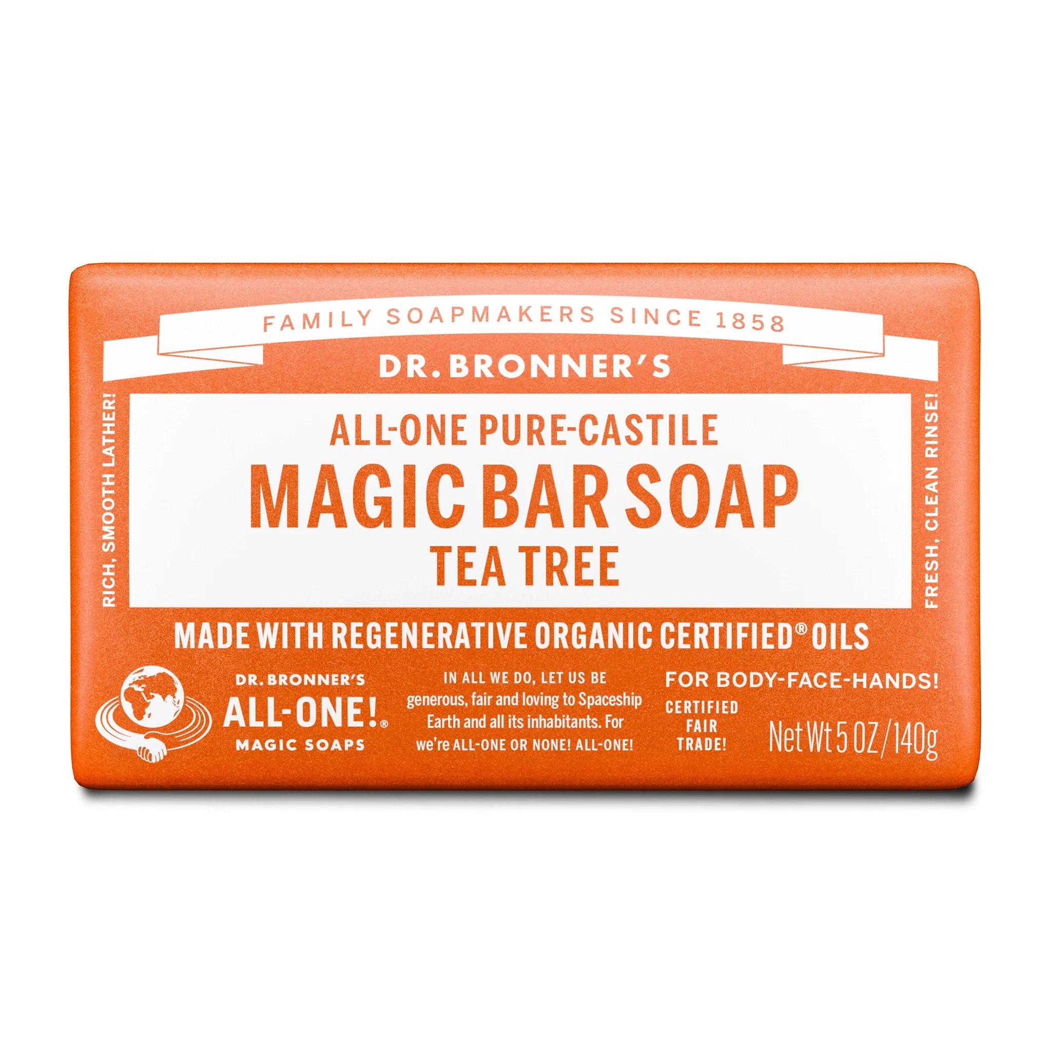 PURE-CASTILE BAR SOAP Tea Tree [5 oz]