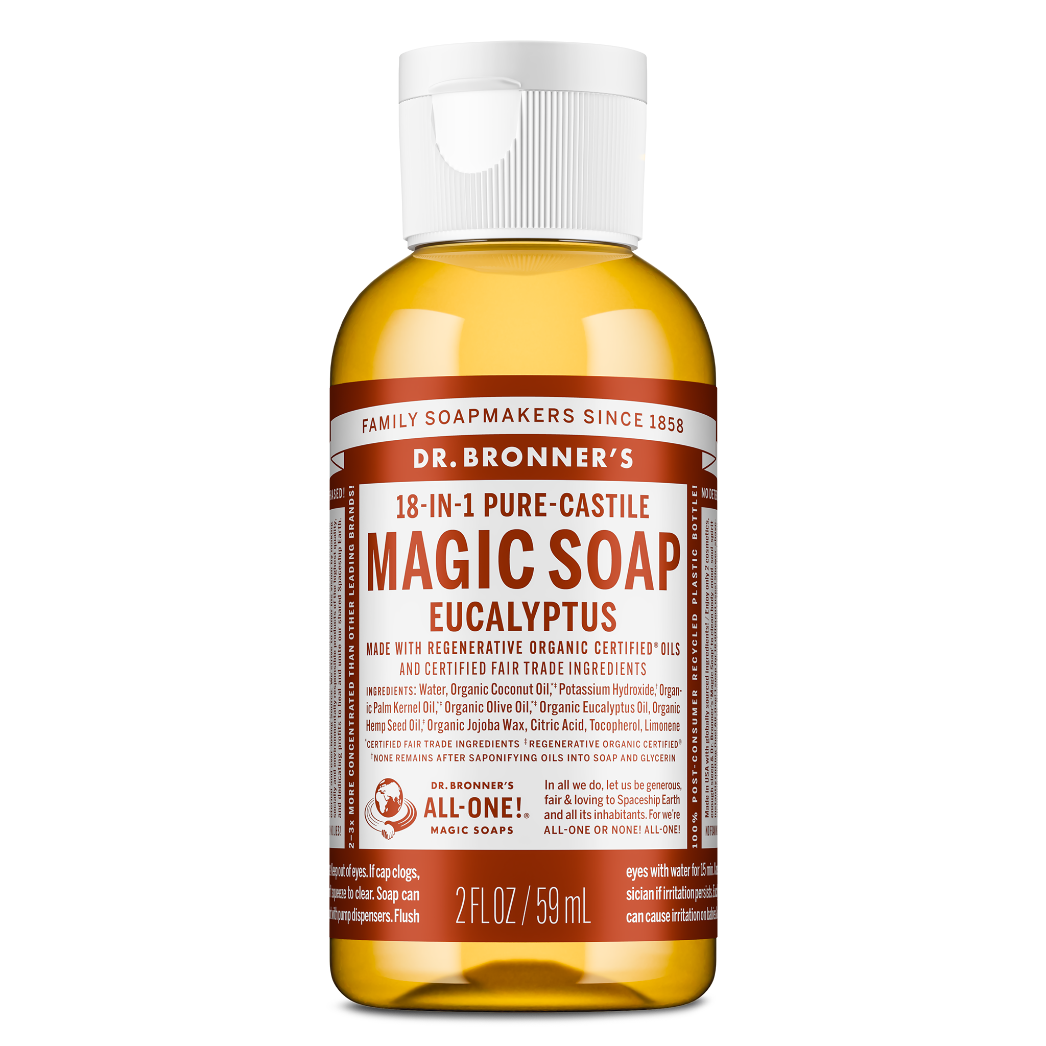 PURE-CASTILE LIQUID SOAP Eucalyptus [2 oz]
