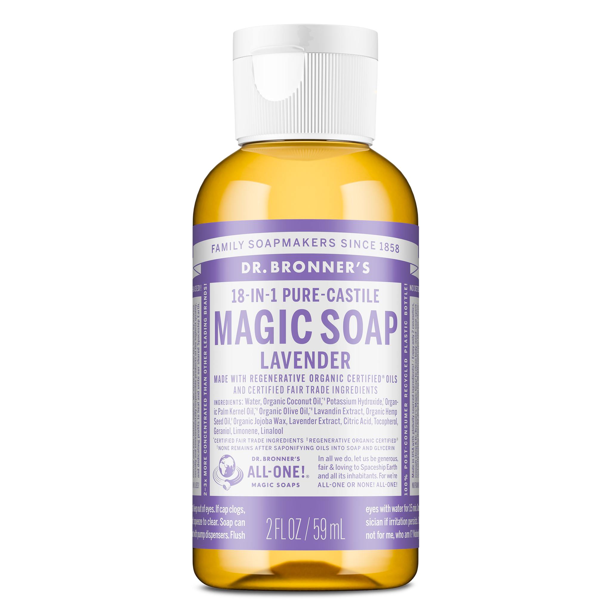 PURE-CASTILE LIQUID SOAP Lavender [2 oz]