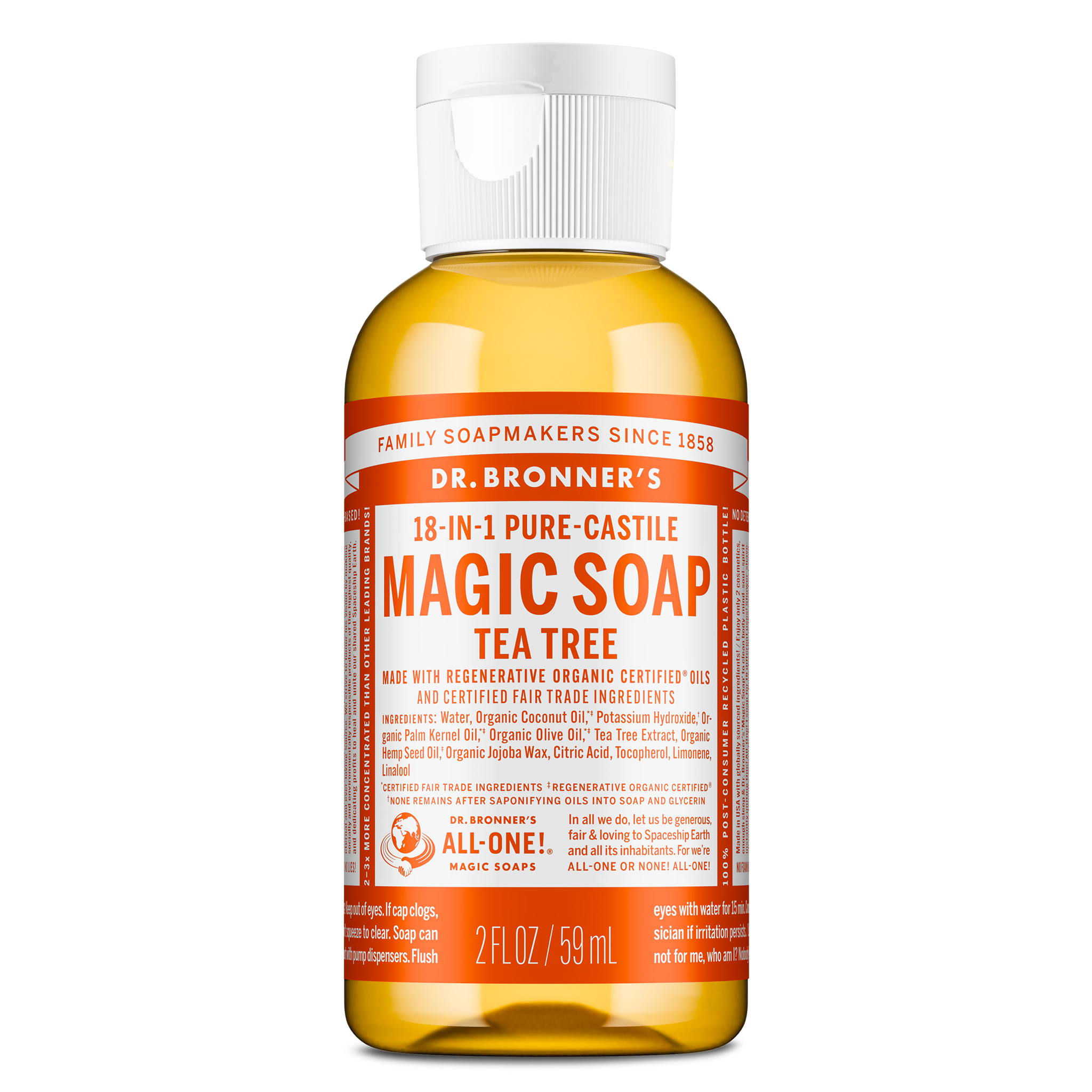 PURE-CASTILE LIQUID SOAP Tea Tree [2 oz]